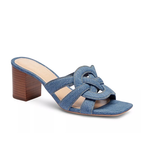 NWOT Coach Women's Nikki Slip-On Sandal in Indigo Denim - Picture 1 of 10